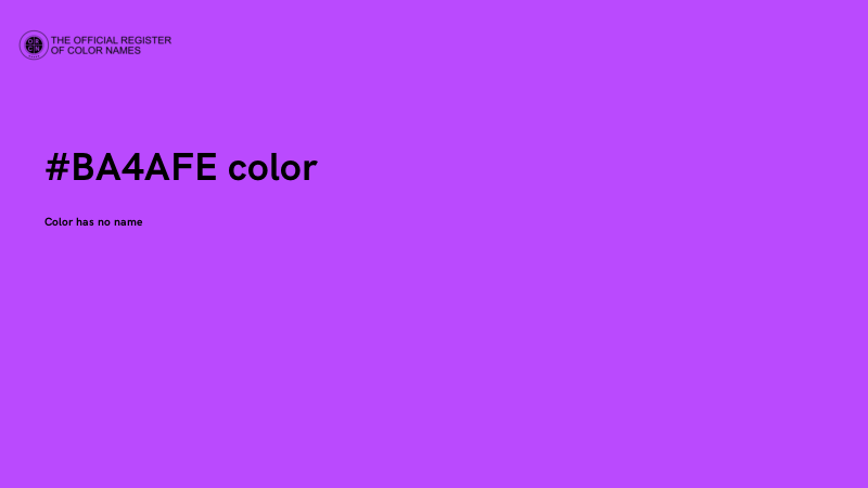 #BA4AFE color image