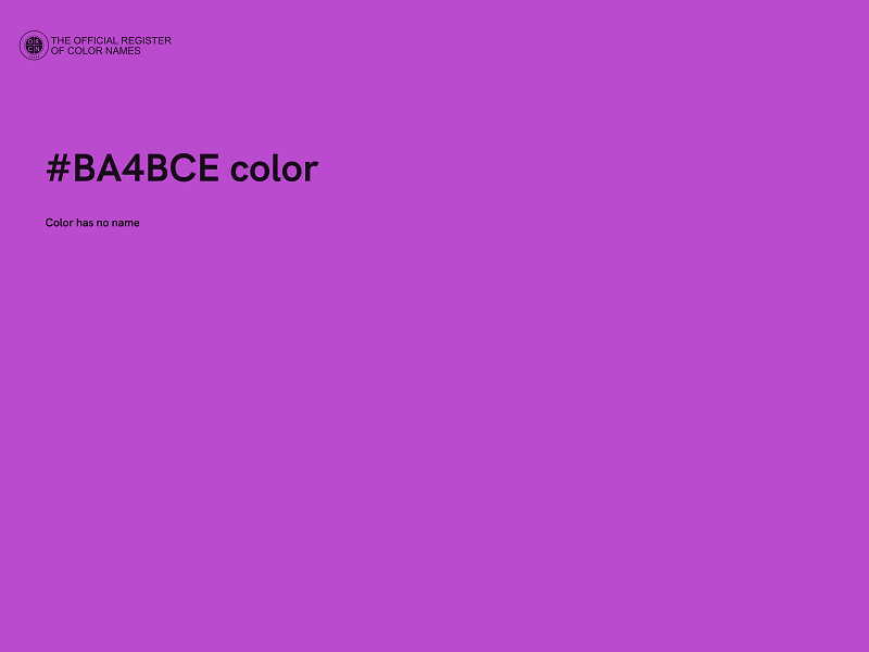 #BA4BCE color image