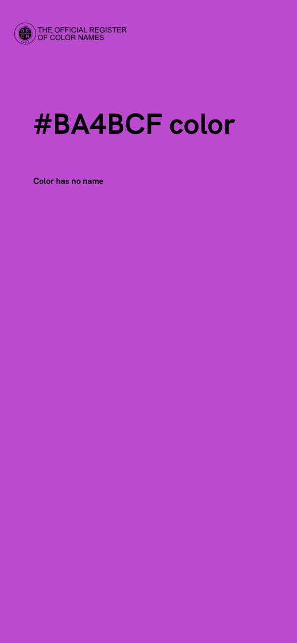 #BA4BCF color image