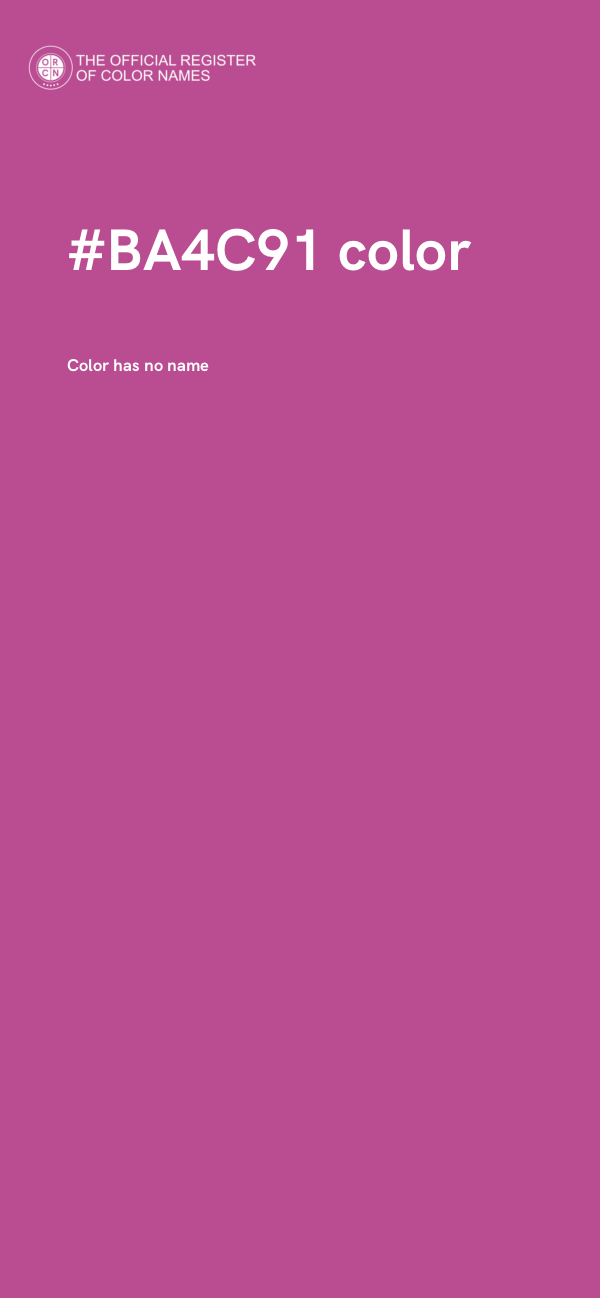 #BA4C91 color image