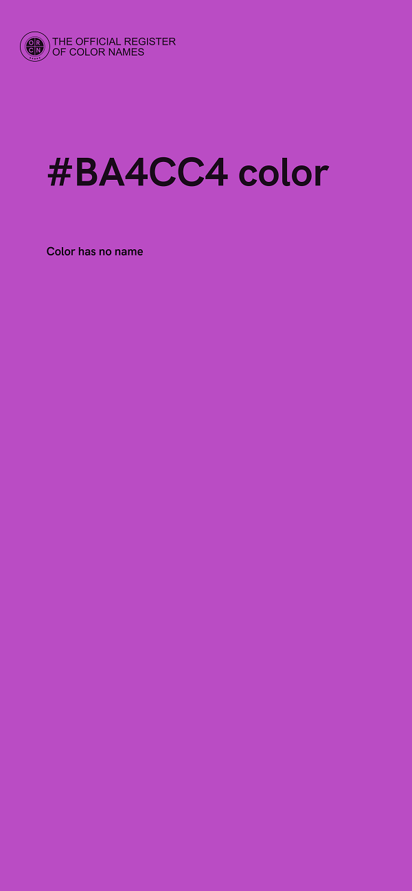 #BA4CC4 color image