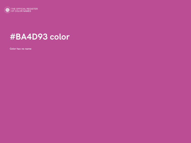 #BA4D93 color image