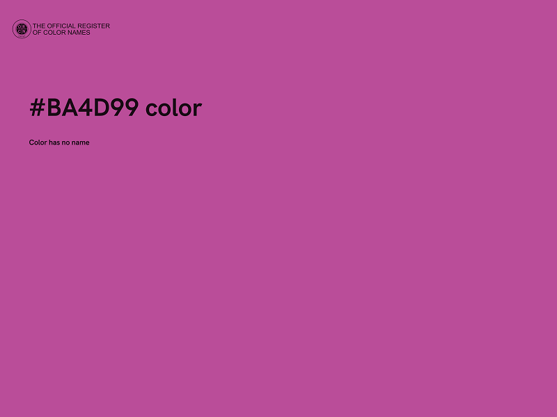 #BA4D99 color image