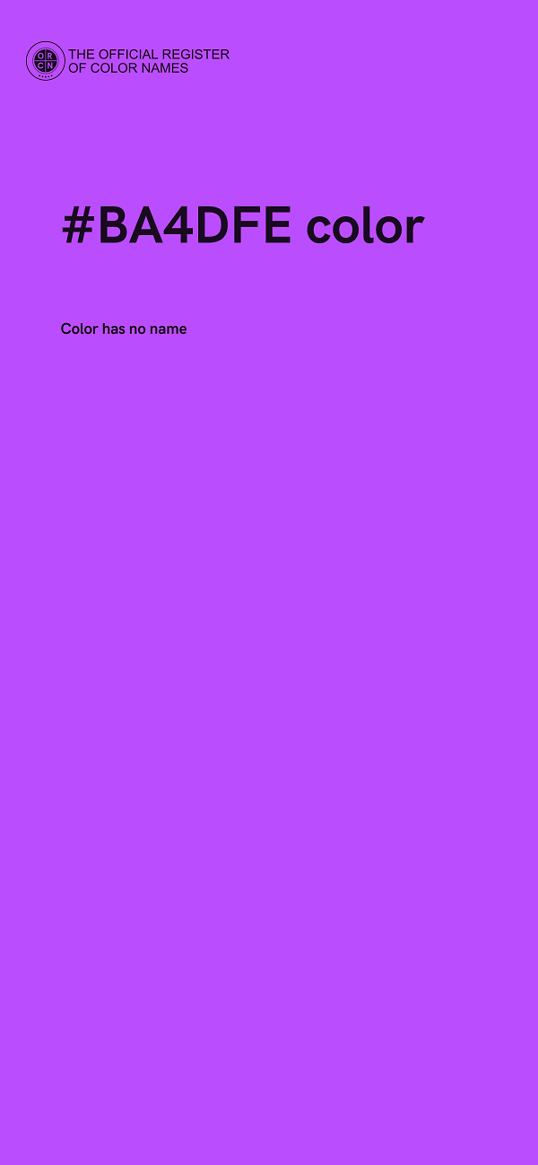 #BA4DFE color image
