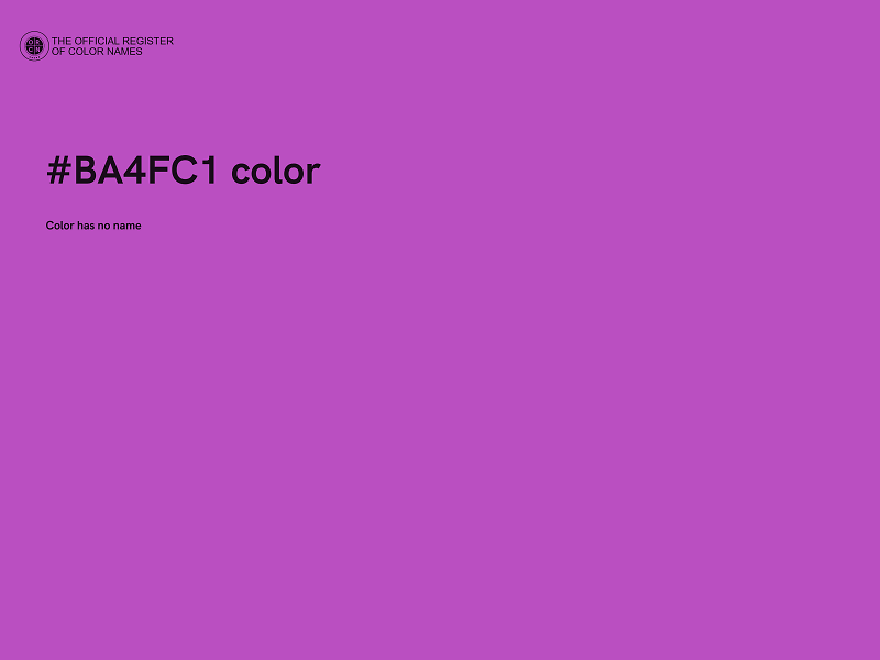 #BA4FC1 color image