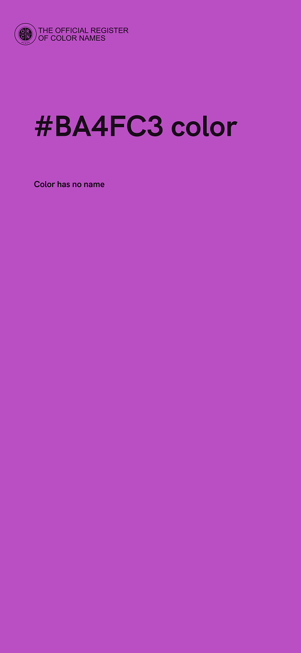 #BA4FC3 color image