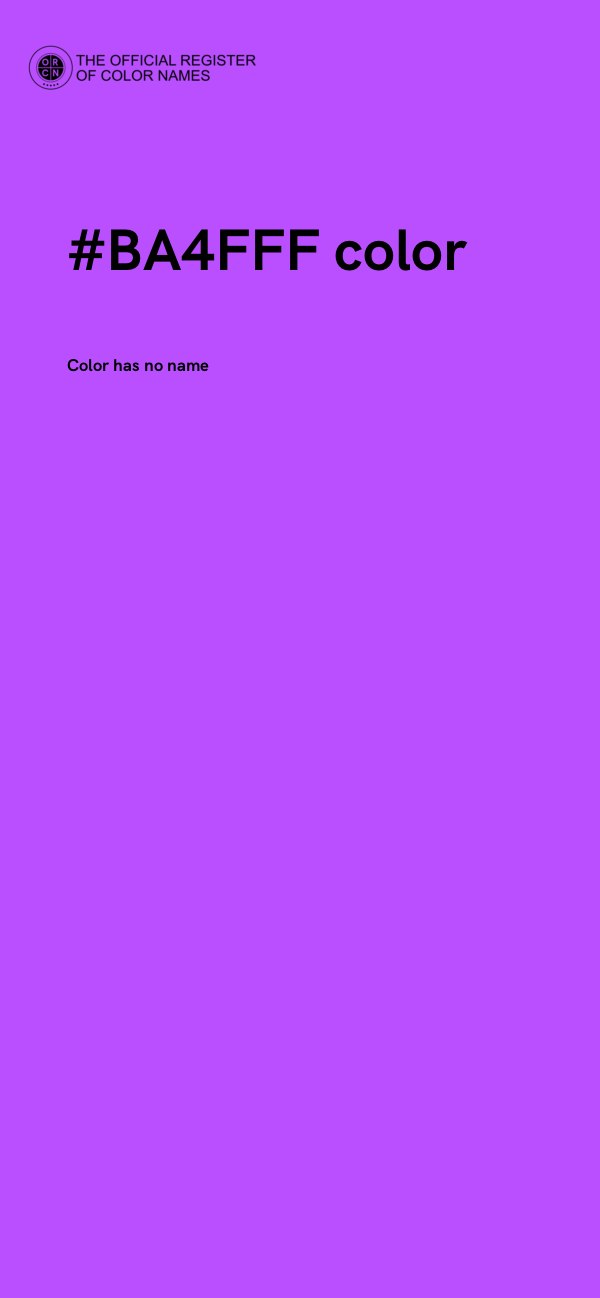 #BA4FFF color image