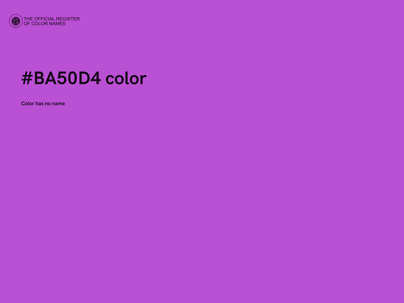 #BA50D4 color image