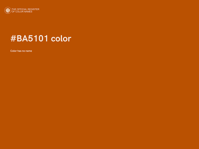 #BA5101 color image