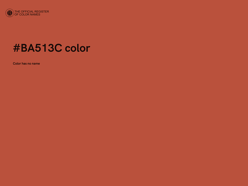 #BA513C color image