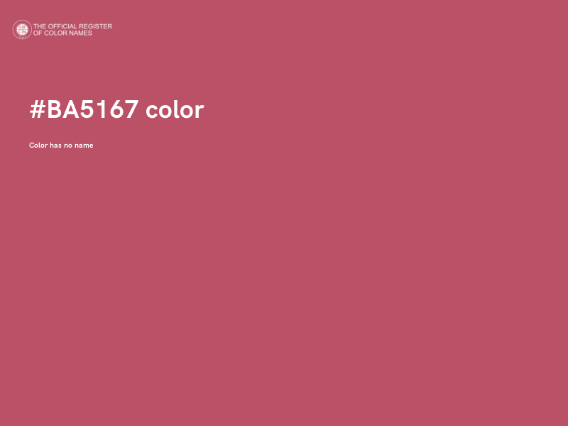 #BA5167 color image
