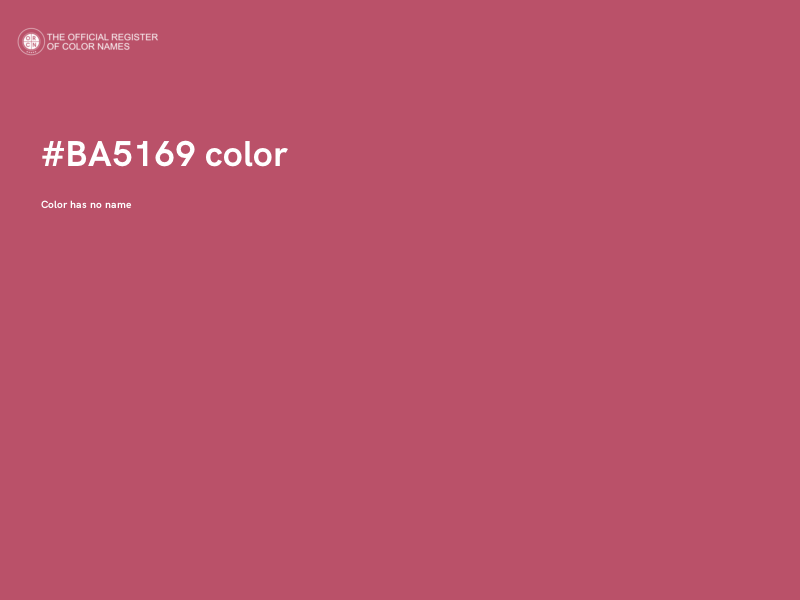 #BA5169 color image