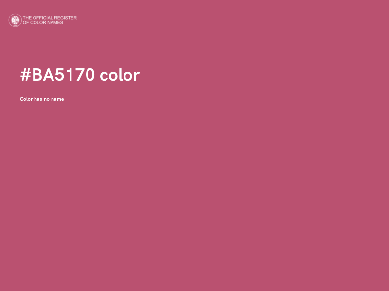 #BA5170 color image