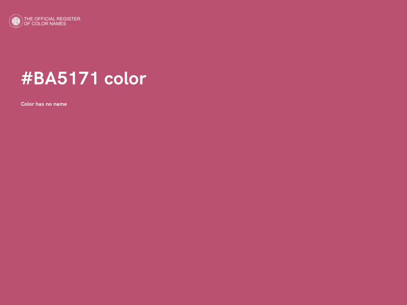 #BA5171 color image