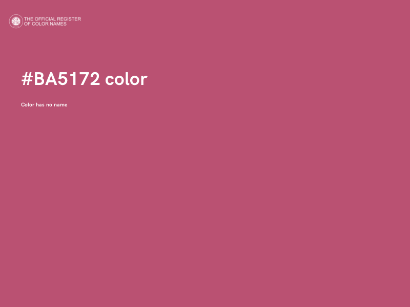 #BA5172 color image