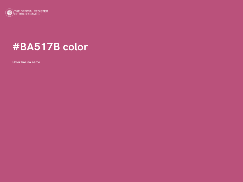 #BA517B color image