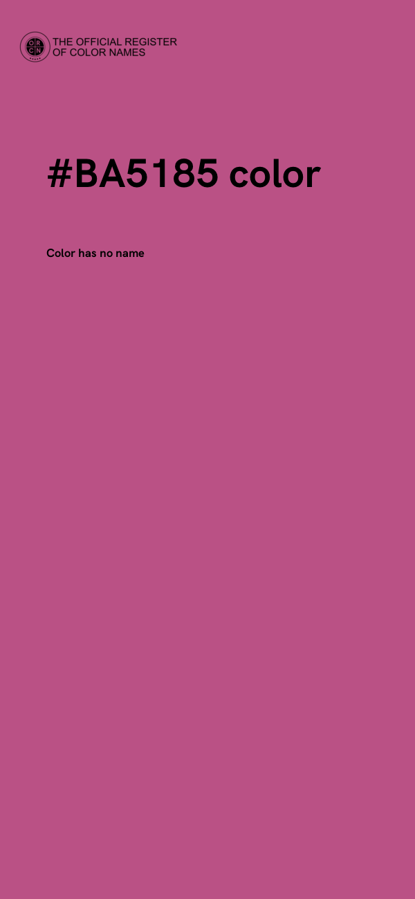 #BA5185 color image