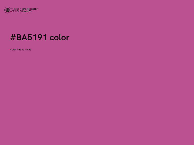 #BA5191 color image