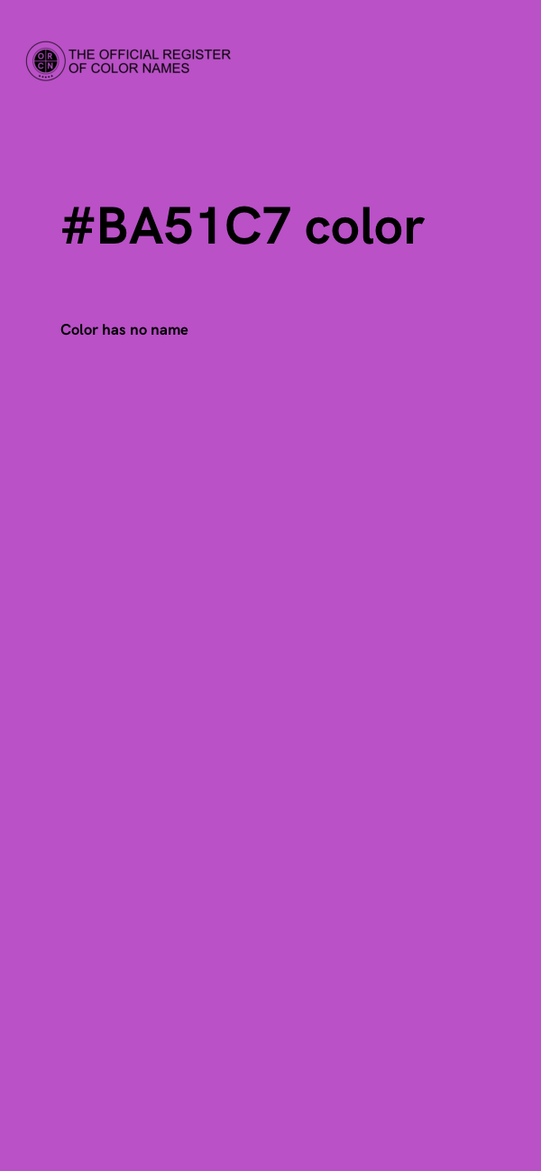 #BA51C7 color image