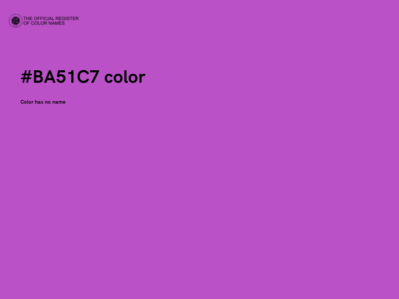 #BA51C7 color image