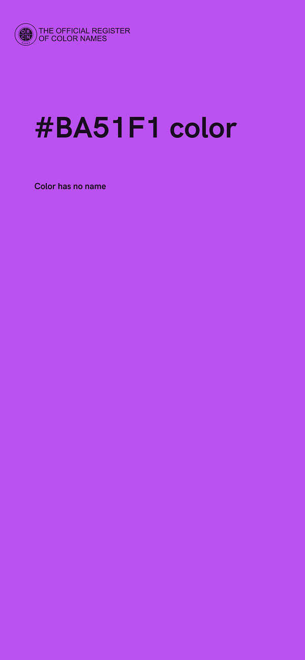 #BA51F1 color image