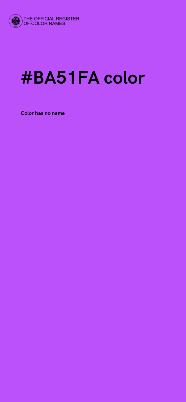 #BA51FA color image