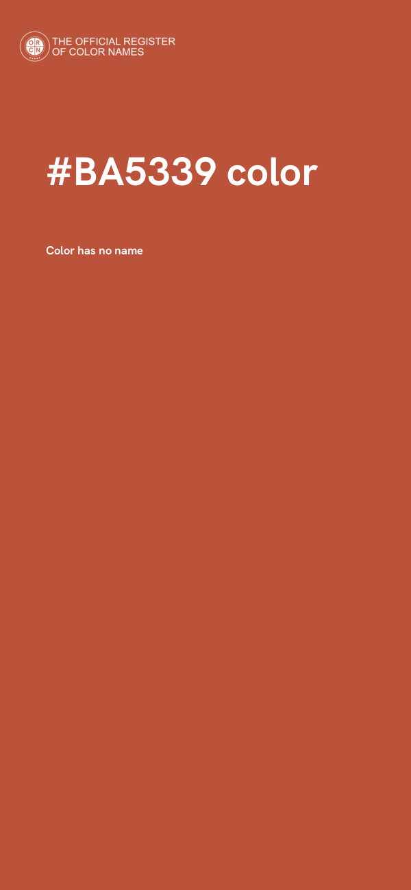#BA5339 color image