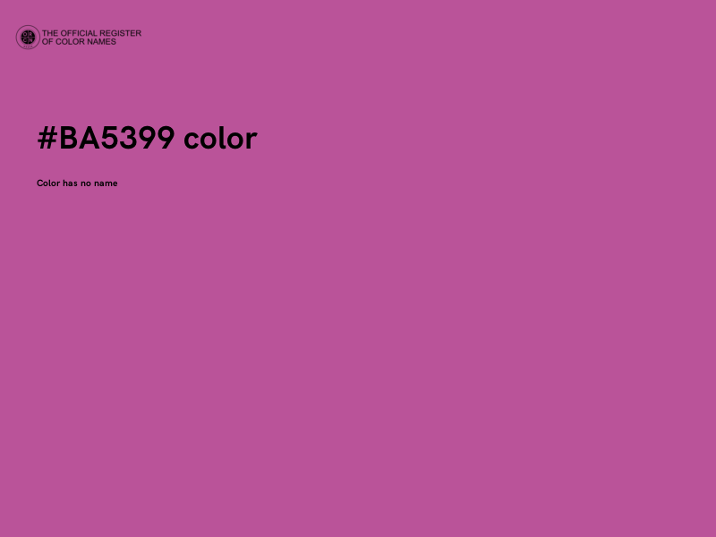 #BA5399 color image
