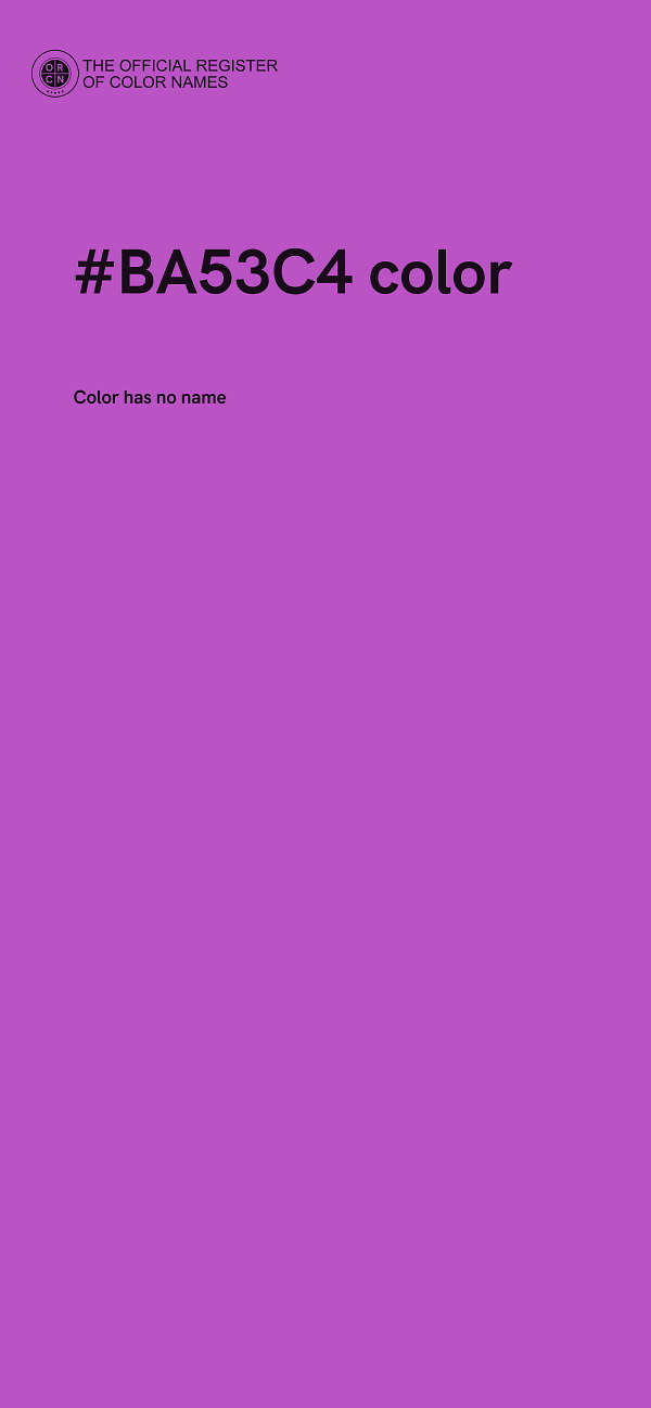 #BA53C4 color image
