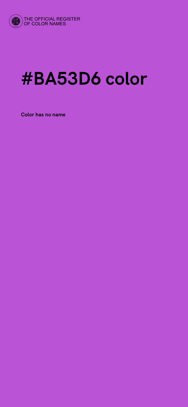 #BA53D6 color image