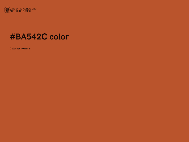 #BA542C color image