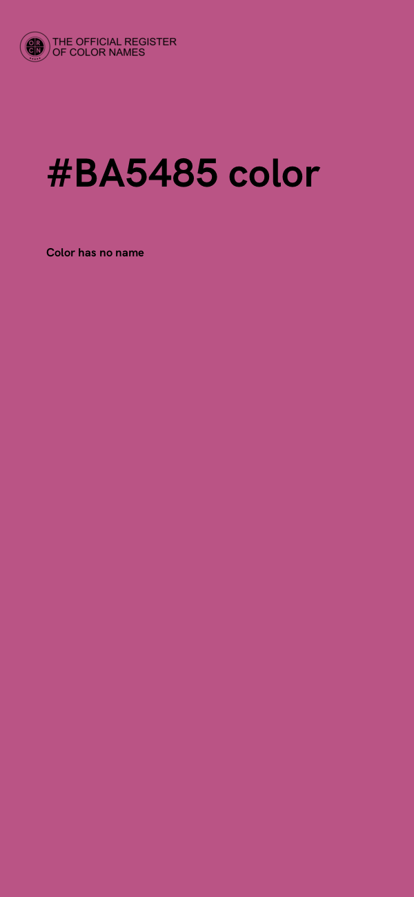#BA5485 color image