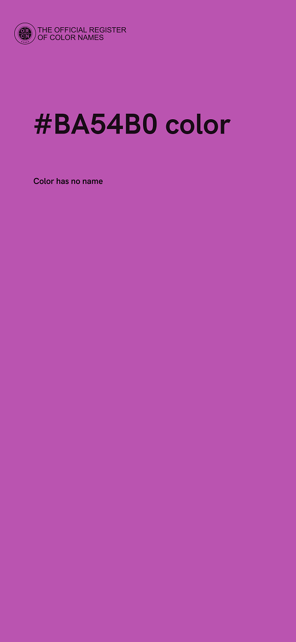 #BA54B0 color image