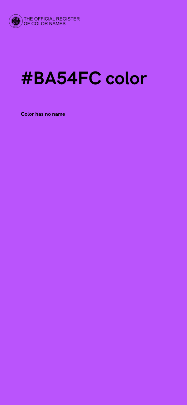 #BA54FC color image