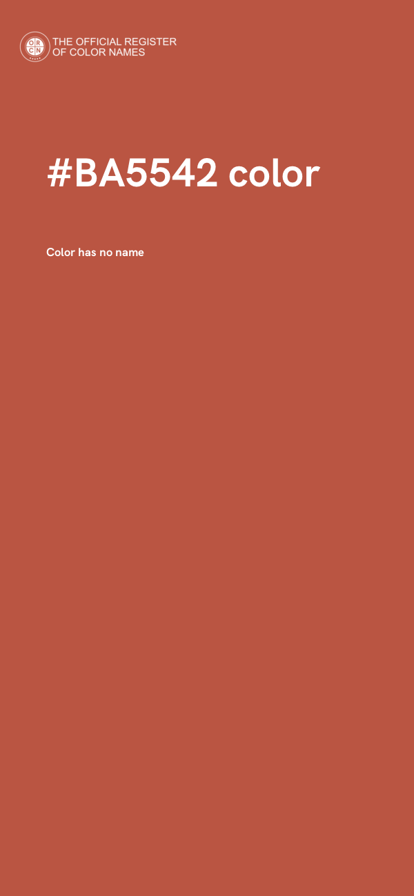 #BA5542 color image