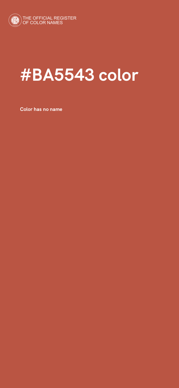 #BA5543 color image