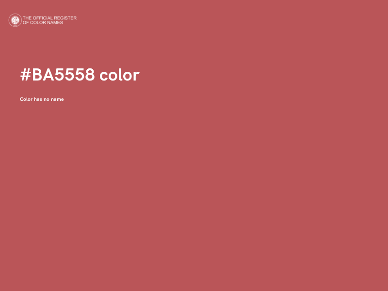 #BA5558 color image