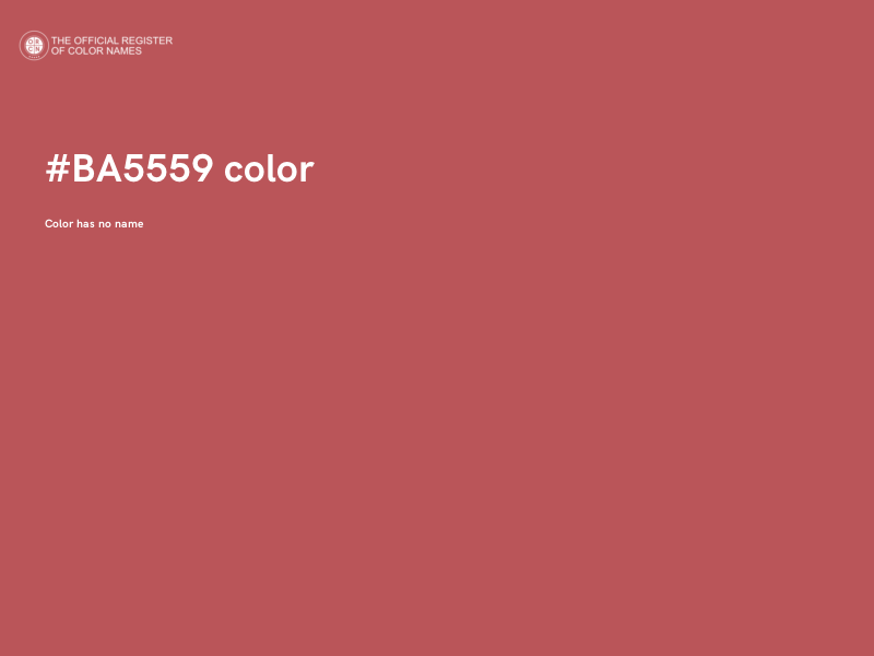 #BA5559 color image