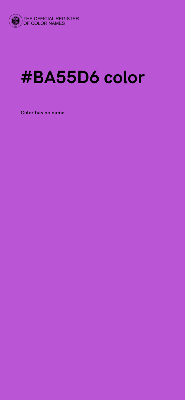 #BA55D6 color image
