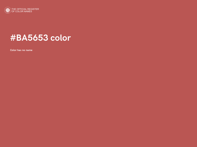 #BA5653 color image