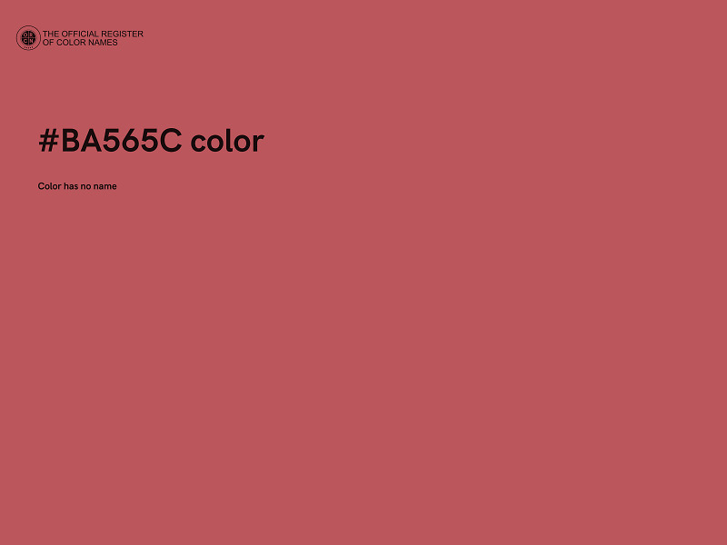 #BA565C color image