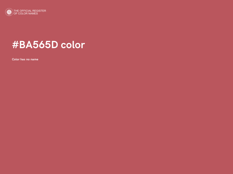 #BA565D color image