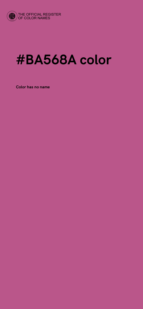 #BA568A color image