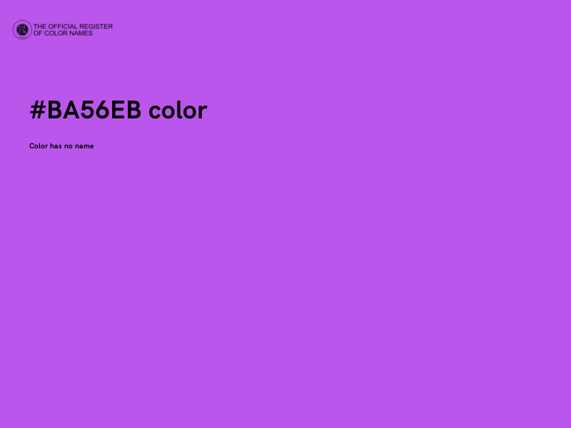#BA56EB color image