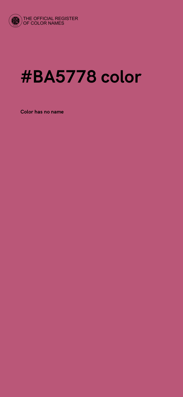#BA5778 color image
