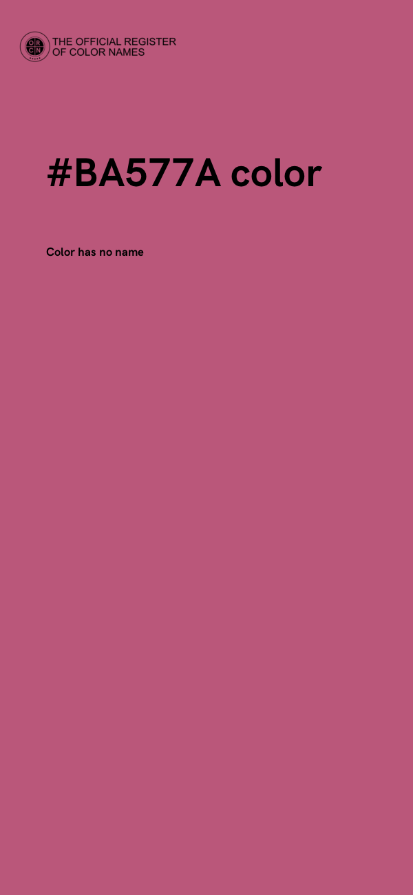 #BA577A color image