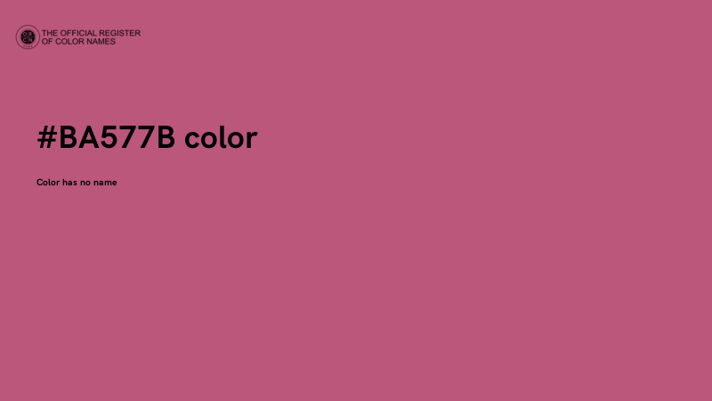 #BA577B color image