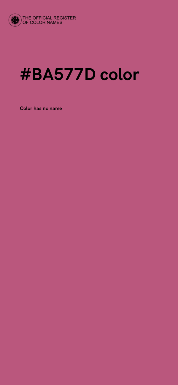 #BA577D color image