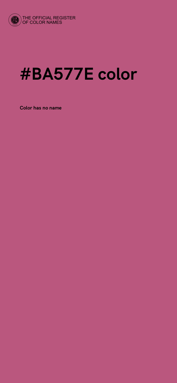 #BA577E color image