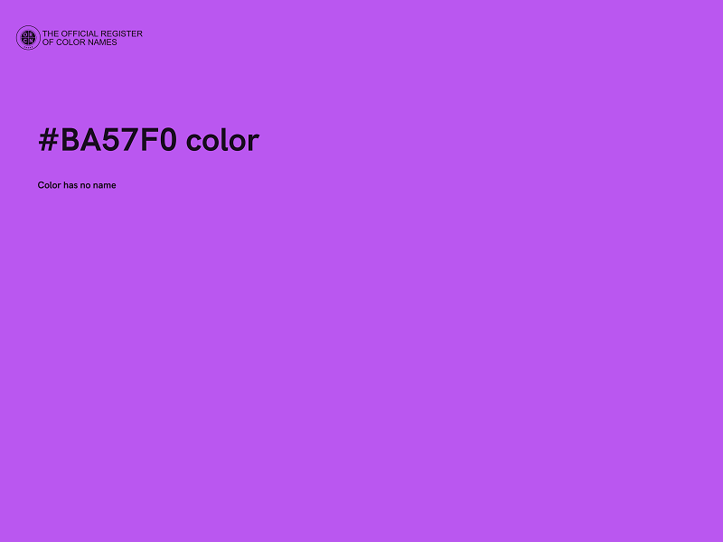 #BA57F0 color image